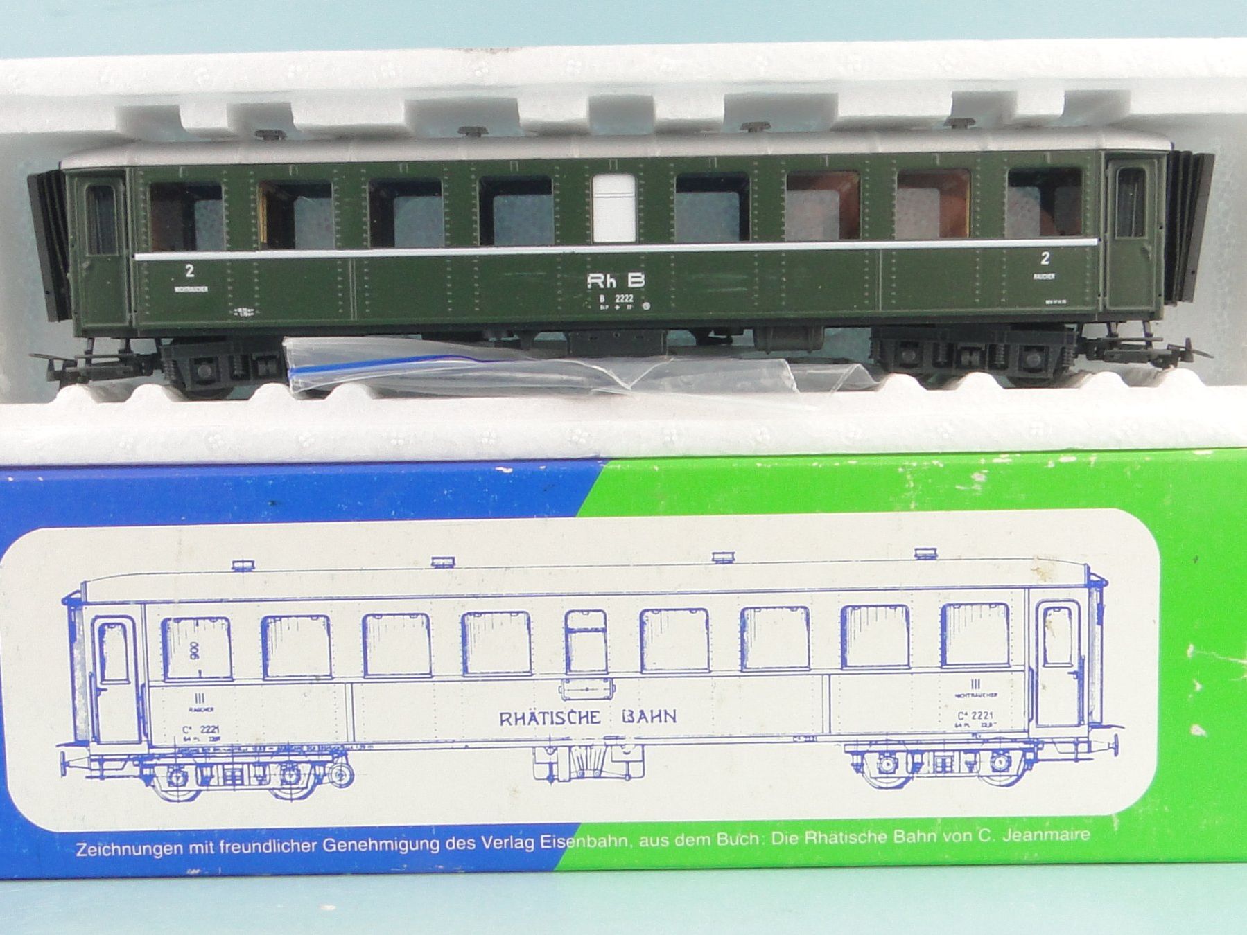 Modellini di ferrovie: STL 2202 RhB 2 Kl Wagen, NEU – Usato da Bülach venduto da cann11 1