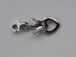 Anhänger Silber Schmuck 925,HerzKrone