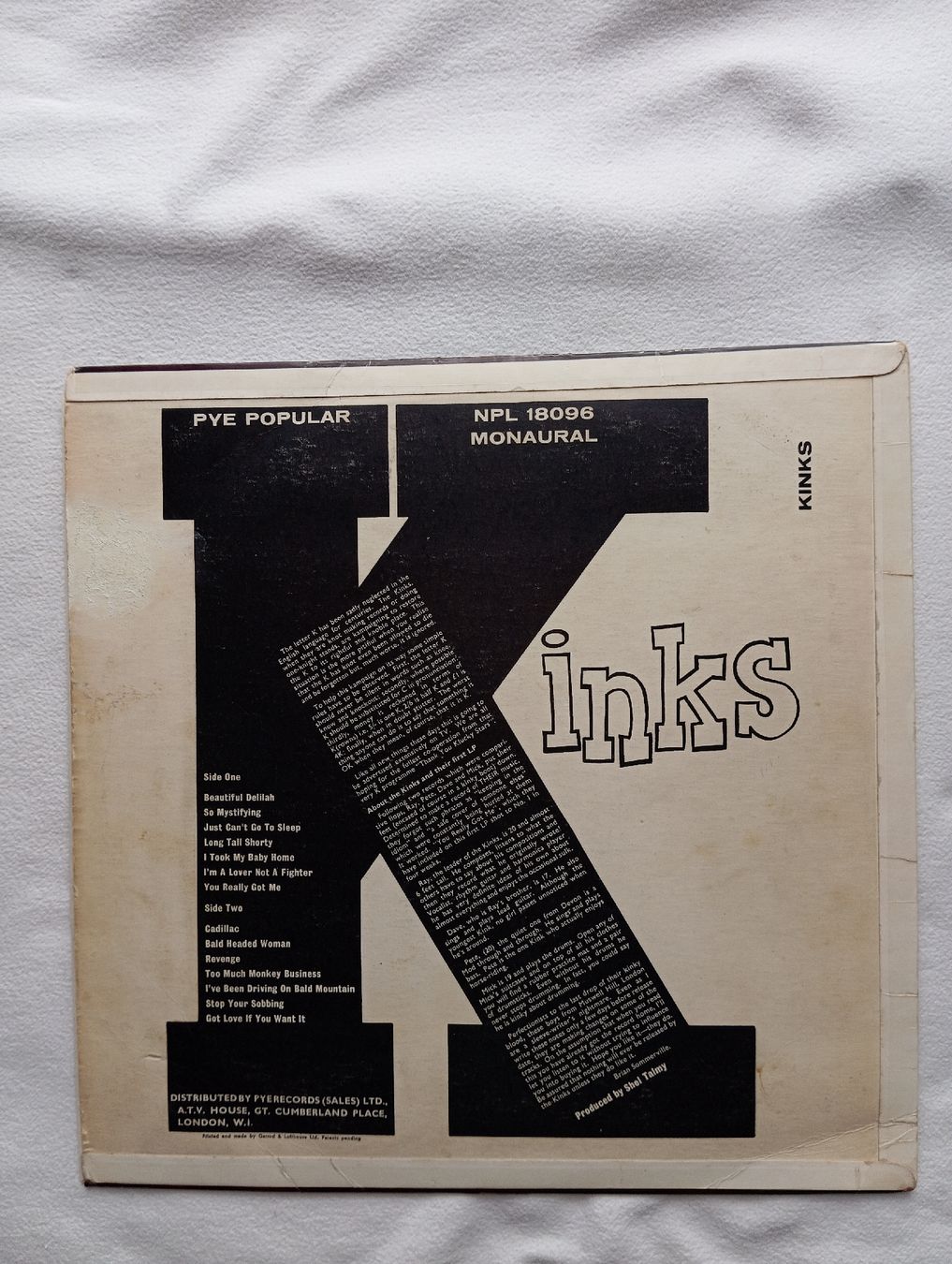 Vinyles: Kinks Same Mono Orig. – D'occasion à Wängi par Emeraldgreen69 1