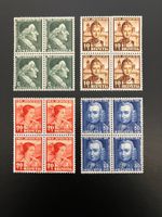 4-er Blocks Pro Juventute 1941 J97-J100*