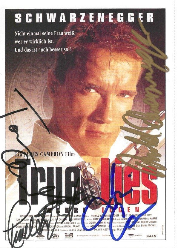 Autogramme: ARNOLD SCHWARZENEGGER  original Autogramm auf Posterkarte – Gebraucht aus Guntershausen von sign4me