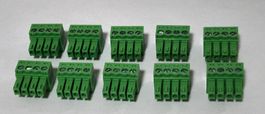 10 Stück 4 Pin Stecker für ESU Weichen Deckoder und Extender