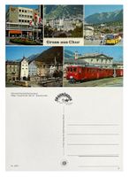 Chur Bahnhof Stadt Arosa Bahn RhB ABDe Postauto Saurer RH