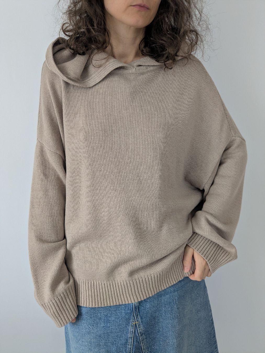 C&A Maglioni & Felpe: Kapuzenpullover C&A beige Strick Grösse L/XL  oversize  – Nuovo (secondo la descrizione) da Rorschach venduto da olg_5qq2 1