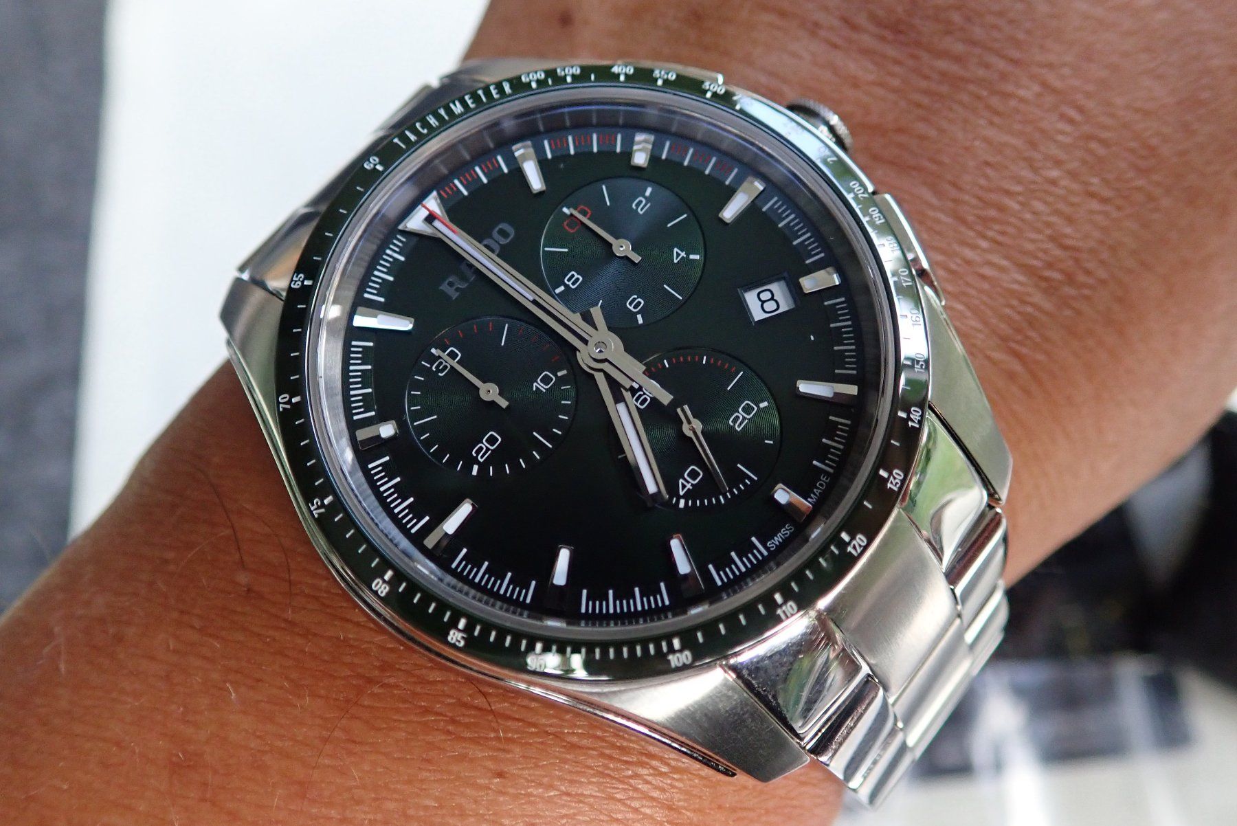 Rado Orologi: RADO HYPERCHROME CHRONOGRAPH DUNKELGREEN DIAL 45MM. – Usato da Wohlen AG venduto da kingwatcheshere