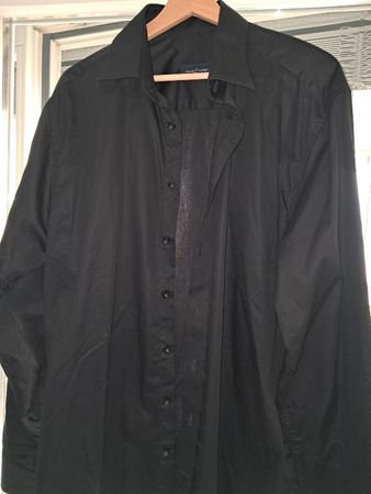 Herren Hemd Tailor Store schwarz Baumwolle guter Zustand