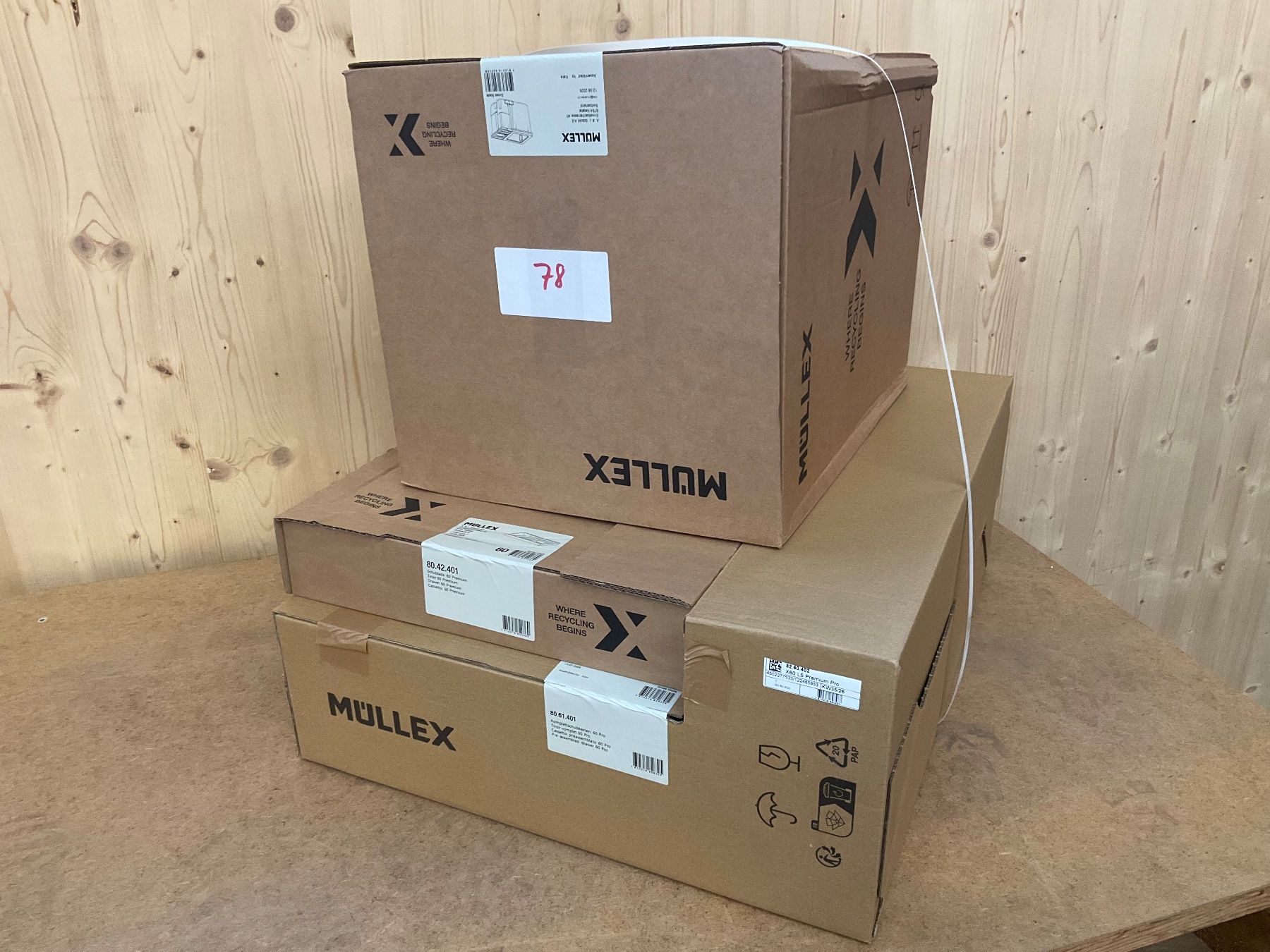 Müllex Cestini per rifiuti: 078 Müllex Abfallsystem X60 L5 Premium Pro – Nuovo (secondo la descrizione) da Derendingen venduto da Meisterstuecke 8