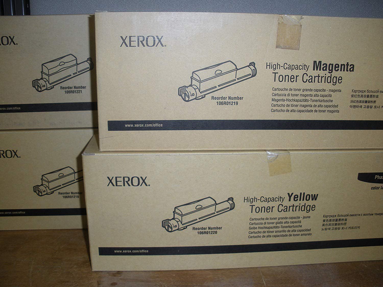 Xerox Druckerpatronen & Toner: Xerox Phaser 6360  High capacity C-M-Y & BLK – Neu und originalverpackt aus Ecublens VD von Netfinity