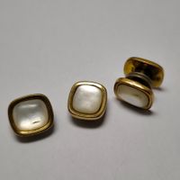 Kragenknöpfe Vintage Perlmutt Amerik  #C8