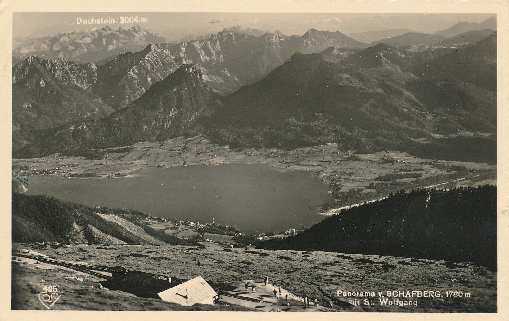 Ansichtskarten: Postkarte Panorama Schafberg – Gebraucht aus Luzern von