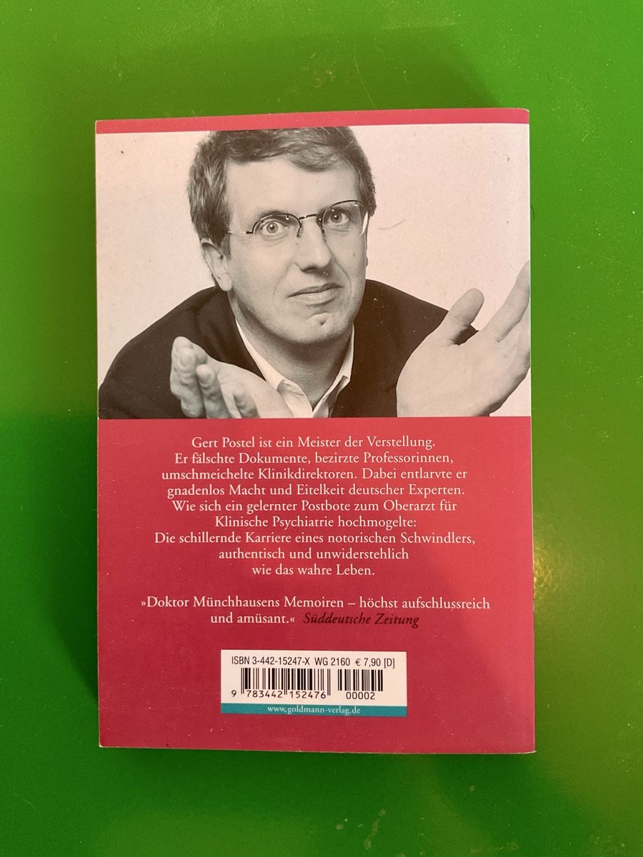Bücher: Gert Postel: Doktorspiele - Geständnisse eines Hochstaplers – Gebraucht aus schlieren von euphemismus_1 1