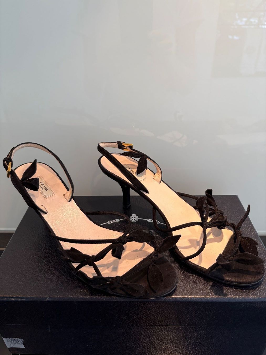 Prada Scarpe da donna: Prada Sandalen, schwarz, Gr. 36 – Usato da Kilchberg venduto da boudoir076 4