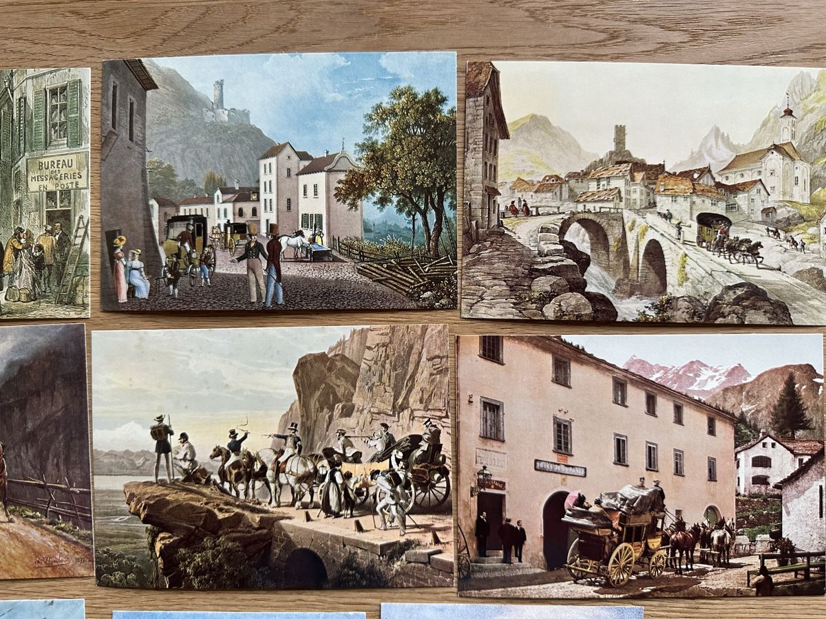 Alle Briefmarken: Schweiz - 11x PTT Museum Anichtskarten top Erhalten  – Gebraucht aus Schmitten / FR von Samsara169 2