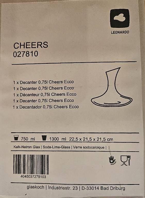 Caraffe: Carafe à vin / Weinkaraffe – Usato da Biel/Bienne venduto da alk_d9nk 1