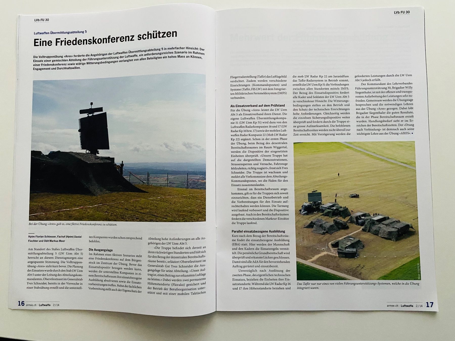 Schweizer Armee Dokumente: Schweizer Luftwaffe Swiss Air Force Heft 40 Sei 2014 – Gebraucht aus Müswangen von buyin 8