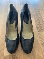 Elegante Damenschuhe Leder schwarz HighHeels