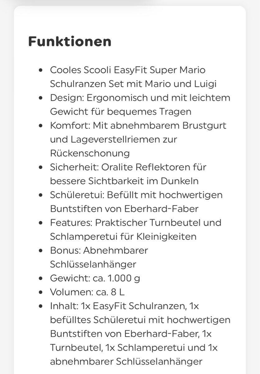 Borse & Zaini: Scooli Super Mario Schul-Set – Nuovo (secondo la descrizione) da Tägerwilen venduto da Shaimaa 6