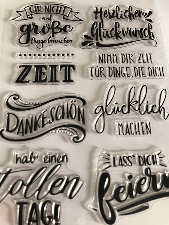 Motivstempel Sprüche 11x16 cm NEU Kaufen auf Ricardo