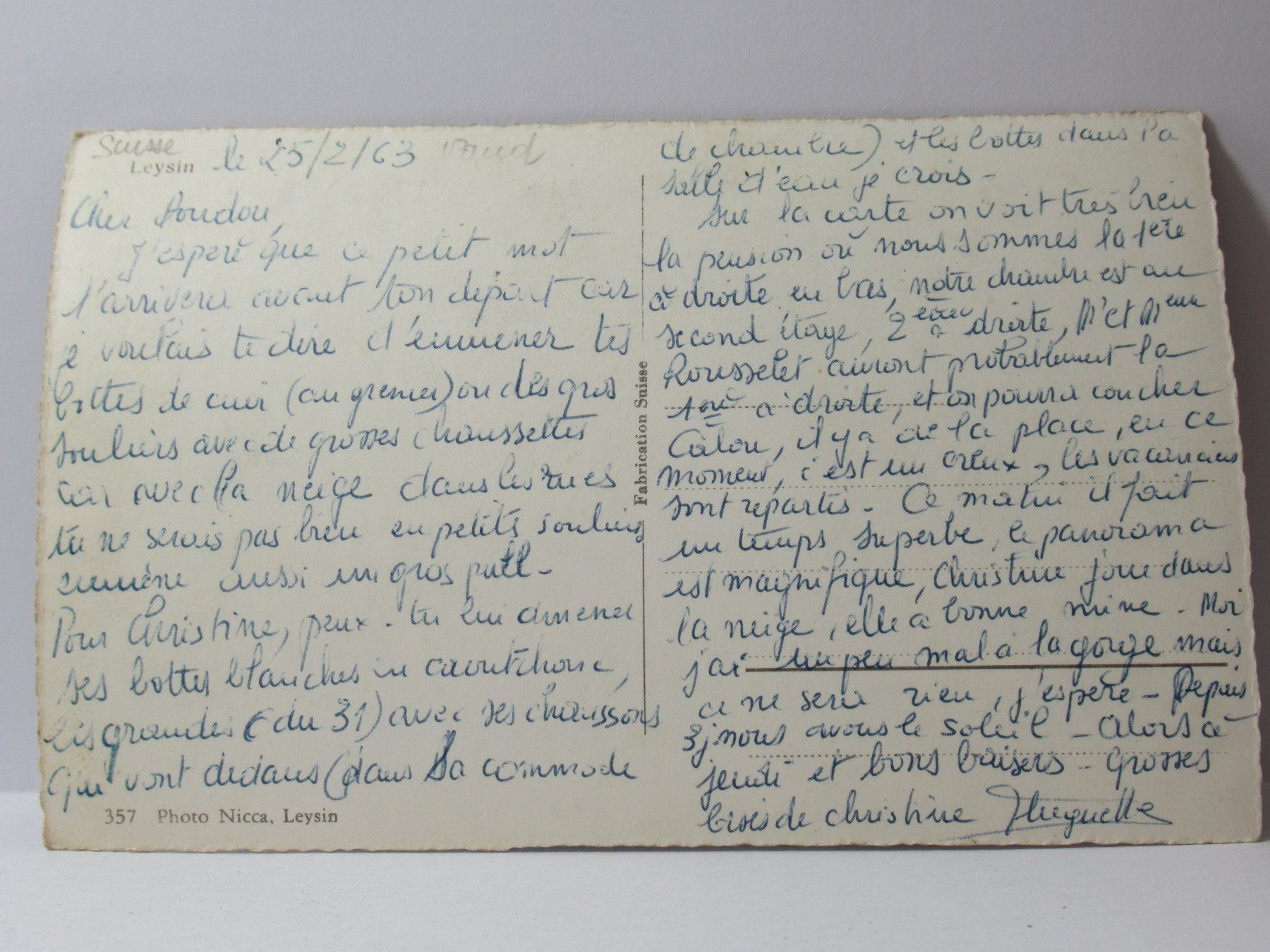 Ansichtskarten: Leysin 1963 – Gebraucht aus Grenchen von Bluemchen1900 1
