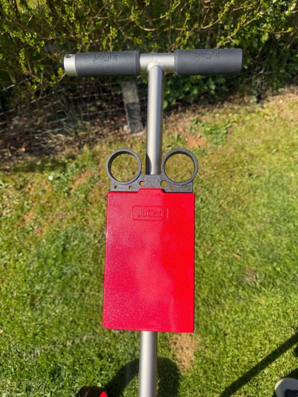 Jucad Trolley: JuCad Ghost Titan manuell mit Teleskop Golfschirm Silber – Usato da Nürensdorf venduto da DaniSkywalker 6