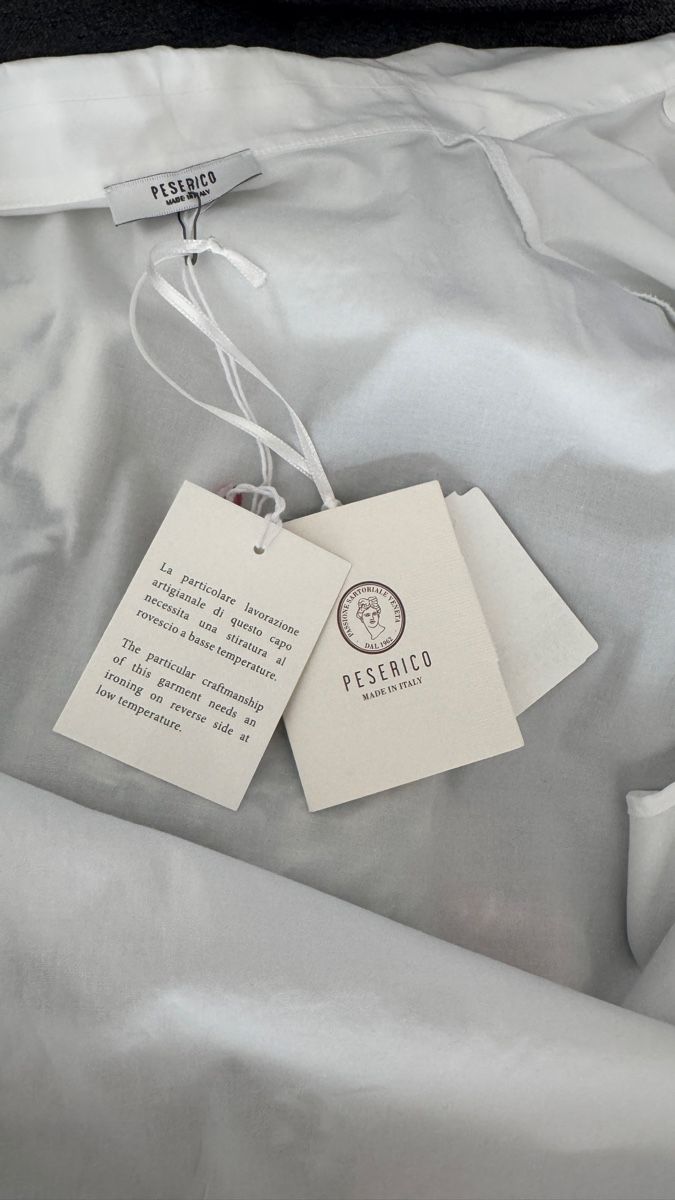 Peserico Camicette: PESERICO Shirt white size 42 cotton, NEW – Nuovo e nell'imballaggio originale da Sattel venduto da Zlata1 5