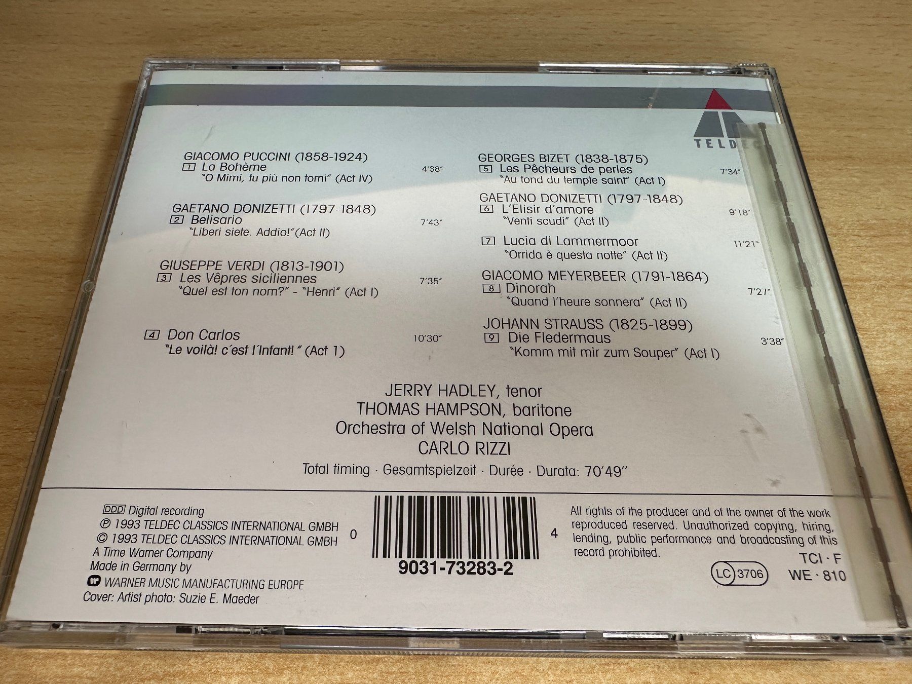 CD: D8 Hadley & Hampson – Famous Opera Duets – Usato da Rikon im Tösstal venduto da Alpenmutz 1
