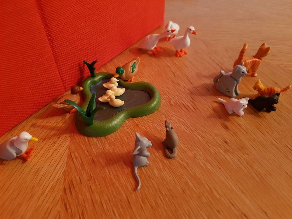 Playmobil Enten mit Teich, Katzen, Möwe Kaufen auf Ricardo