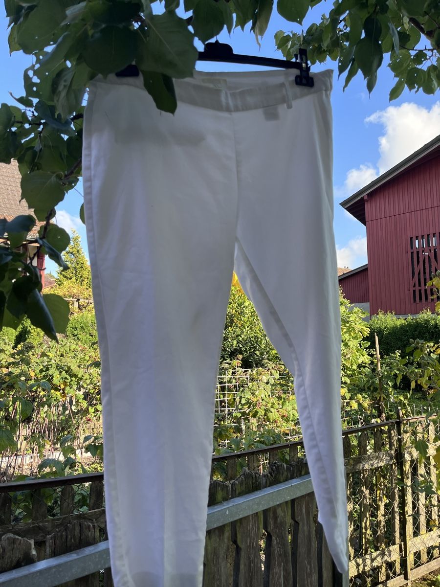 H&M Pantaloni: weisse enge Hosen gr. 44 – Usato da hüntwangen venduto da Fiorenzaanna 2