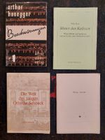 4 Bücher und Brochuren über Schweizer Musiker/Schriftsteller