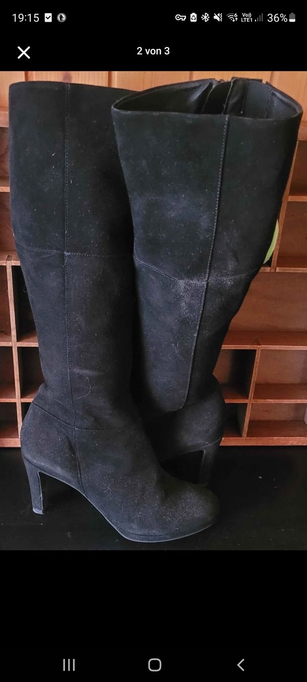 Chaussures femmes: Wildlederstiefel (Marke: Roberto Santi) – Neuf (Voir description) à Eggiwil par Febea