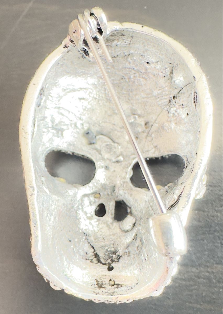 Spille & Fermagli: Schädel Totenkopf Brosche Strass Gothic – Nuovo (secondo la descrizione) da Schlieren venduto da WEEEE_MEVOMATA_WEEEE 2