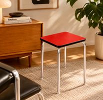 Vintage Kelko Hocker Rot | 60er 70er Jahre Tabouret Retro
