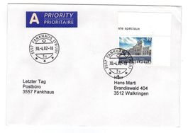 Letztagsbrief:  Poststelle 3557 FANKHAUS (TRUB)