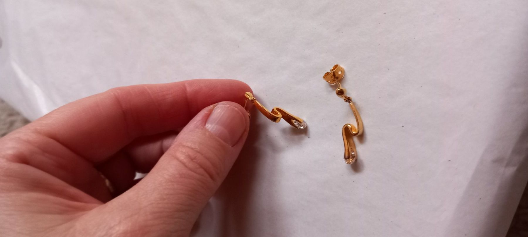 Ohrringe & -stecker: *** Ohrhänger *** / Form eines Blitzes ab 1.00 – Gebraucht aus Othmarsingen von Leuchtturmlady 1