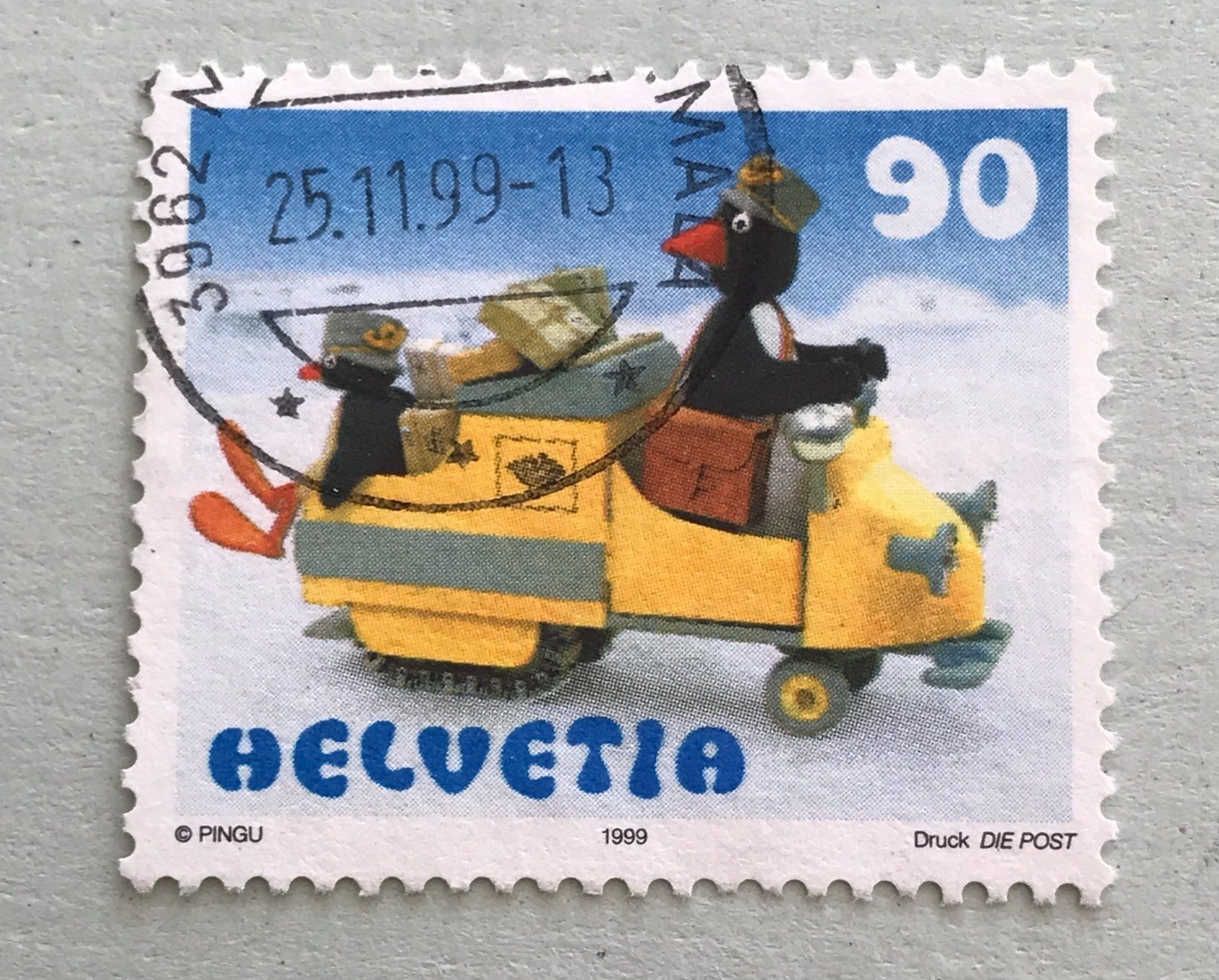Tutti i francobolli: Nr.965 mit Stempel Papa Pingu  1999    – Usato da Aarau venduto da Billa007