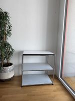 2× Original USM Haller Regal – Weiss & Lichtgrau – 2 Ebenen