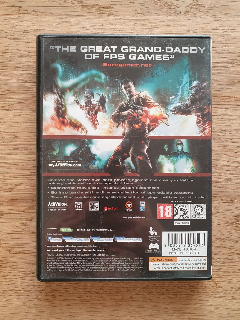 Giochi: PC Wolfenstein (2009) Custom Made Big Box 3D Relief + Spiel – Nuovo (secondo la descrizione) da Greifensee venduto da perfectioN88 7