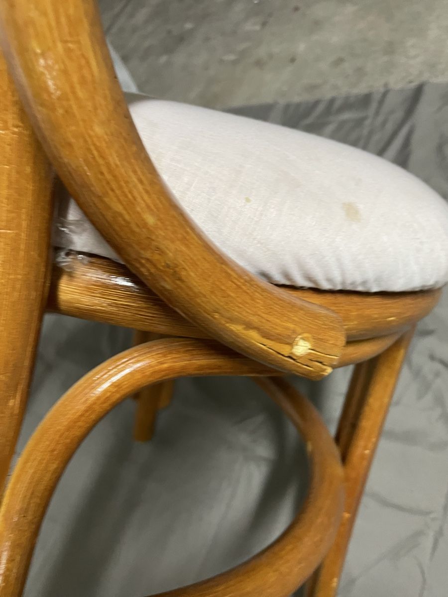 Set di tavolo e panche: Vintage Superbe Ensemble rotin et bambou – Usato da Genève venduto da monica24 7