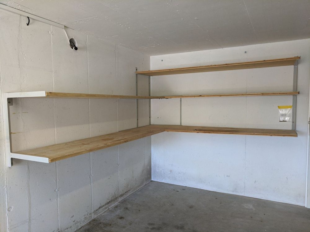 Wandregal-Set 4-tlg. – Für Garage & Abstellraum, Schwarz, 61x91,4 Cm, Bis 245 Kg Tragend