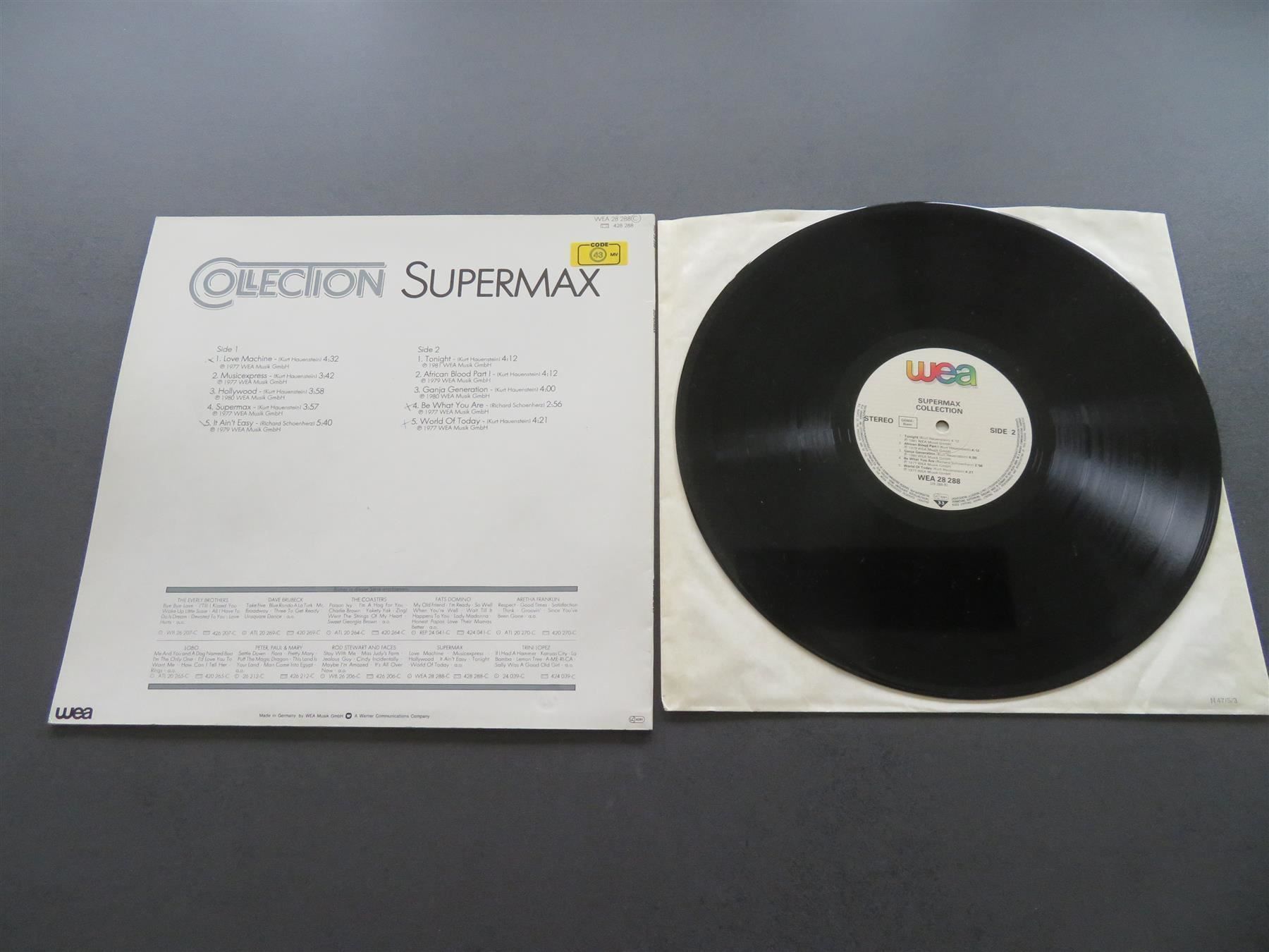 Dischi in vinile: SUPERMAX Collection Funk Soul Rock 1982 – Usato da Niederbipp venduto da Onyx32 1