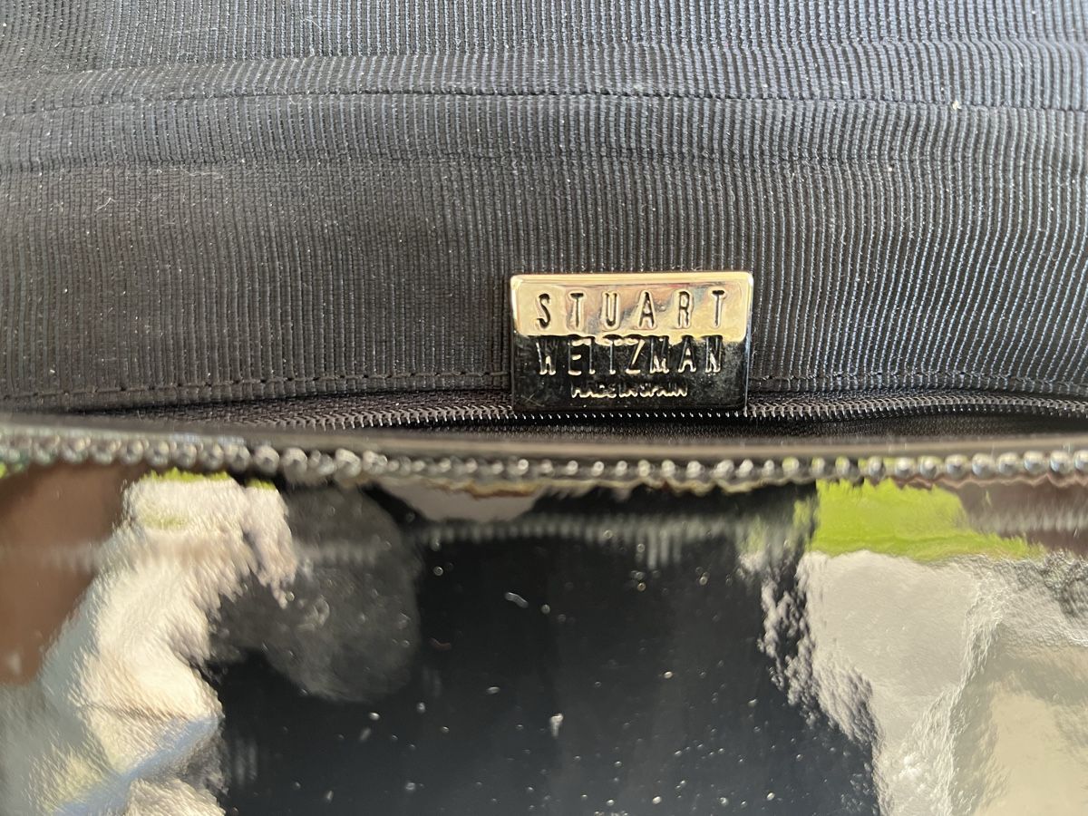 Stuart Weitzman Borse da donna: Stuart Weitzman Lack-Tasche, schwarz, zeitlos elegant! – Usato da Adetswil venduto da dp9 2