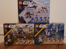 Lot Lego star wars battle pack 75320, 75345, 75359