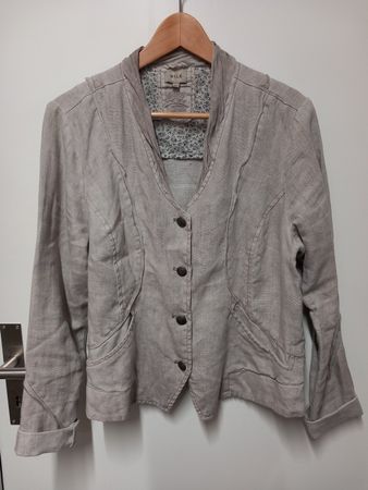 NILE Leinen Blazer Jacke Gr.M beige