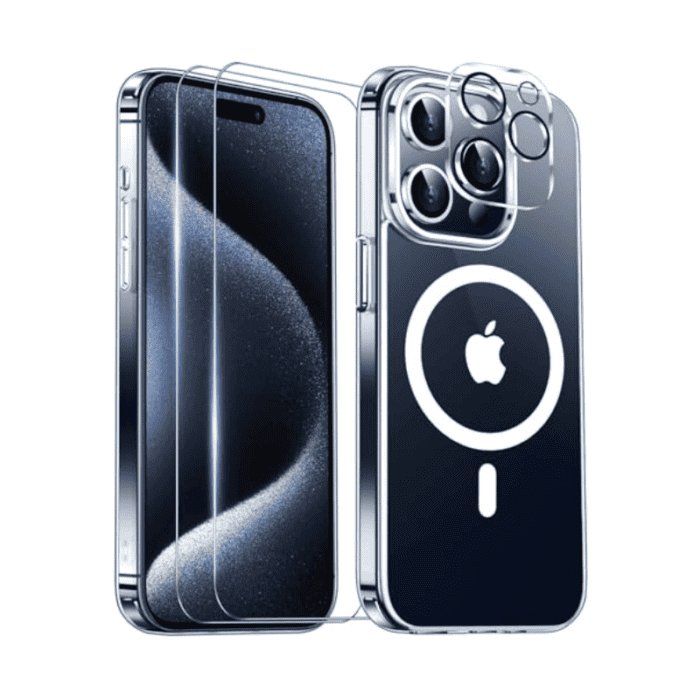Covers & Schutzfolien: iPhone 15 Pro Max Hülle + 9D Panzerglas & Kamera Schutz – Neu und originalverpackt aus Neuhausen am Rheinfall von nyliastore