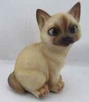 KATZE - Figur - Handbemalt - Neu - 15x11cm