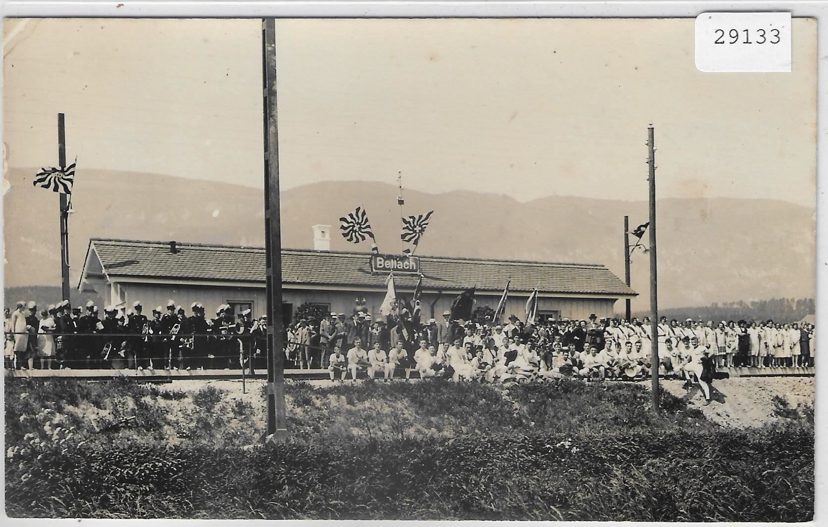 Ansichtskarten: Bahnhof Bellach - Festzug 1927 – Gebraucht aus Ettingen von Kartenplanet