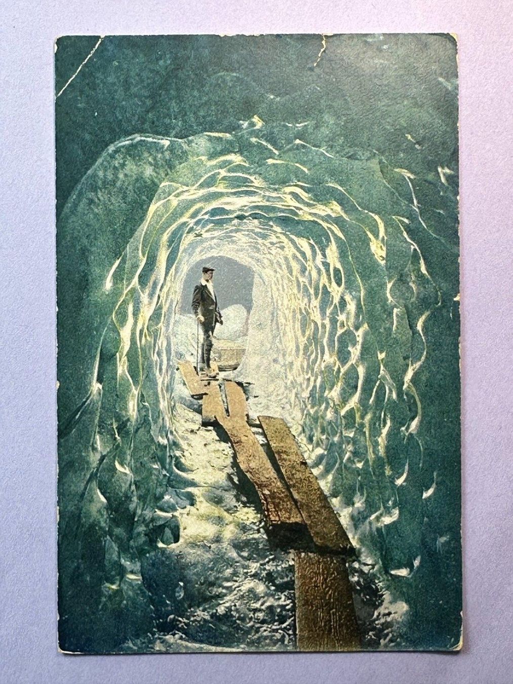 Cartoline postali: Rhonegletscher, Eisgrotte - vor 1924 – Usato da Steg VS venduto da danwer74