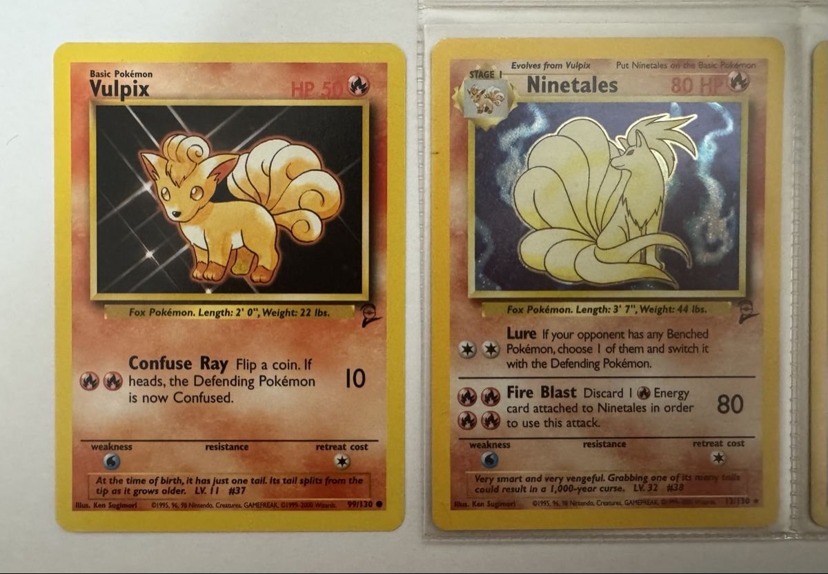 Pokémon Carte collezionabili: Pokemon Vulpix and Ninetales cards, Base set 2 – Nuovo (secondo la descrizione) da Aarau Rohr venduto da mic_d6nr