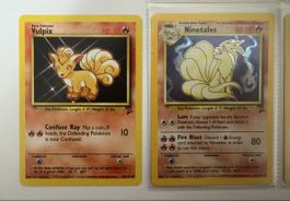 Pokemon Vulpix and Ninetales cards, Base set 2