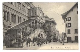 Bern - Stadt - Rathaus und Postgasse - 1913